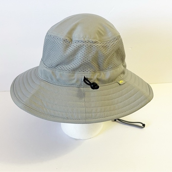 Solar Escape Sun Hat Mens Cooling Bucket Hat Gray Vented Wide Brim Golf Garden - Picture 4 of 8